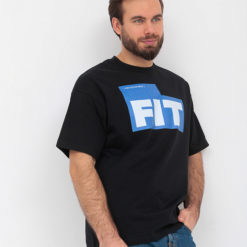 Футболка оверсайз черная FIT