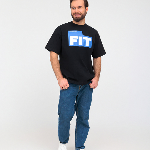 Футболка оверсайз черная FIT