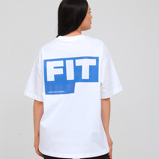 Футболка оверсайз белая FIT