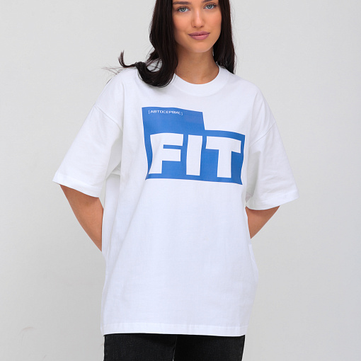 Футболка оверсайз белая FIT