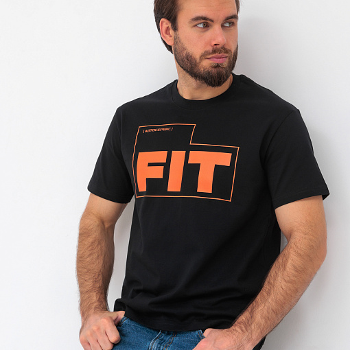 Футболка базовая черная FIT