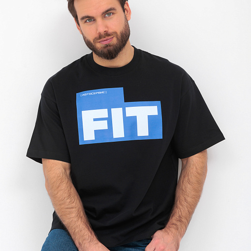 Футболка оверсайз черная FIT